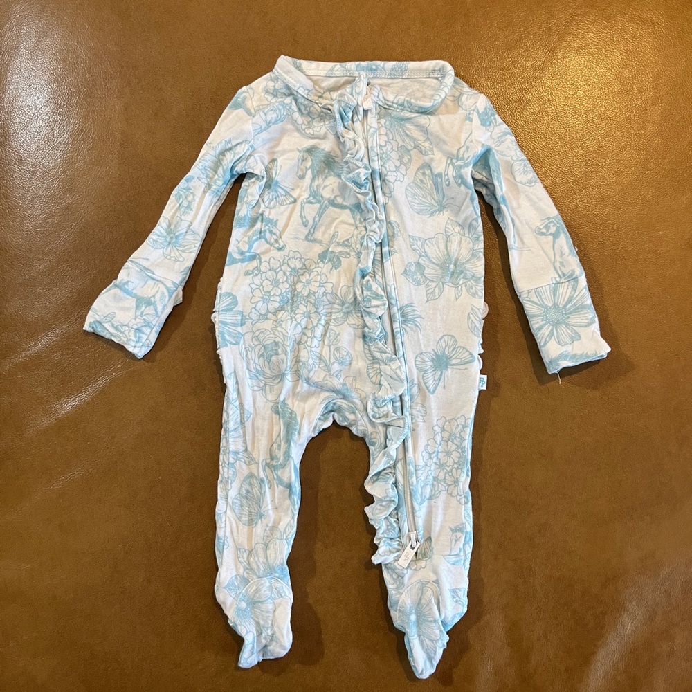 SOLD Posh Peanut Bamboo Footie